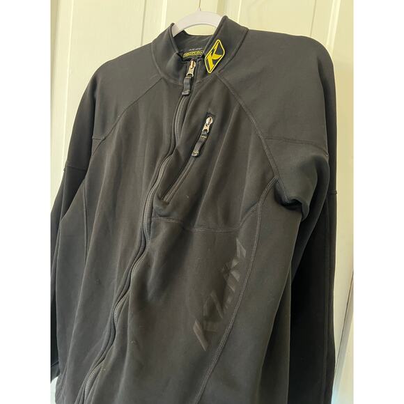 Klim Softshell Jacket Mens small Glacier Stretch Performance Coat black midlayer - Picture 3 of 7